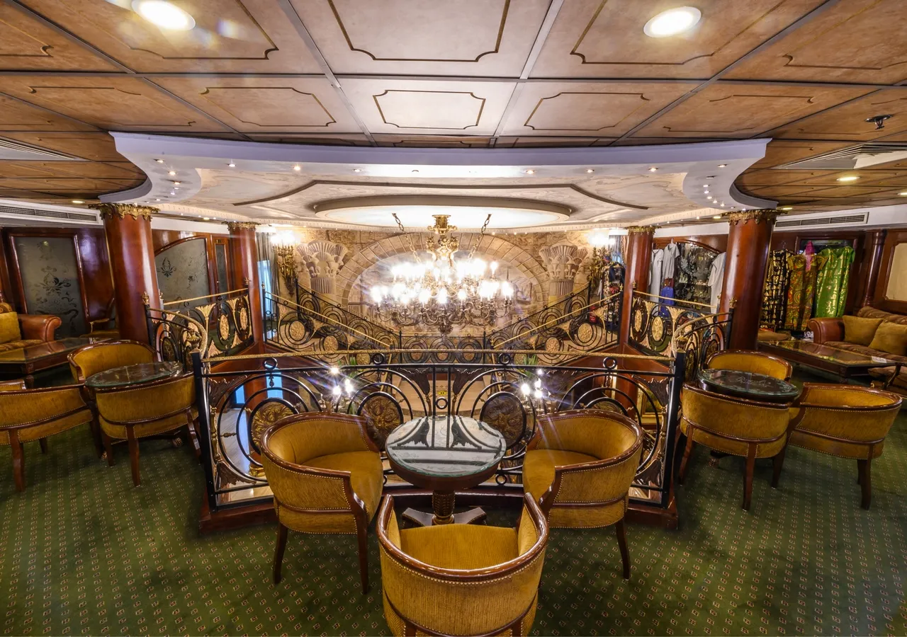 Lounge aboard the Royal Princess Nile Cruise Nile cruise